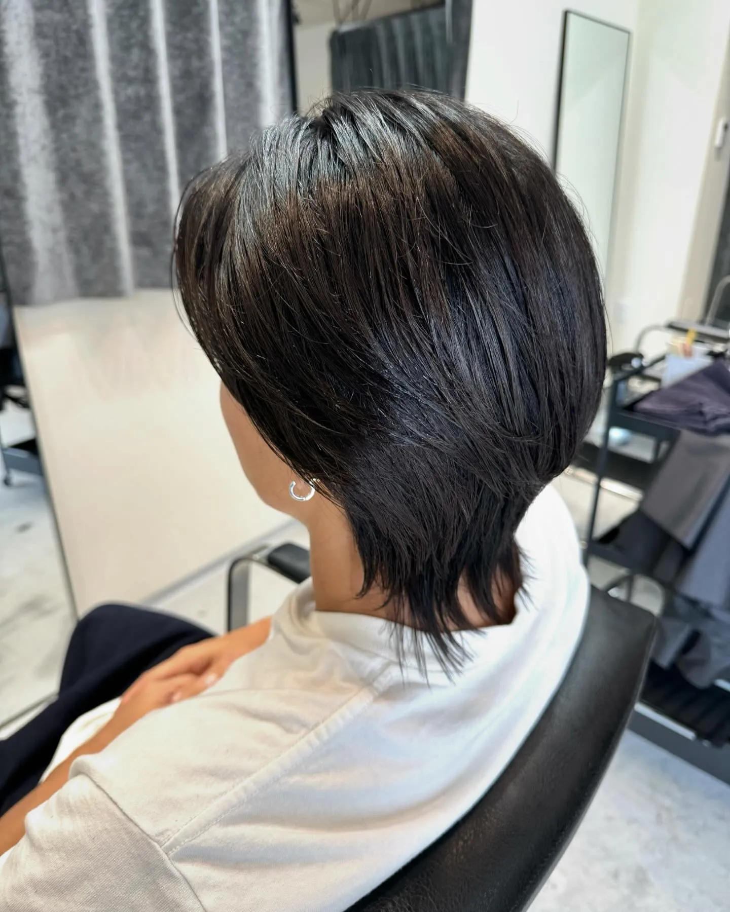 サイドから後ろに向けて流せるようにカット💇🏽‍♂️