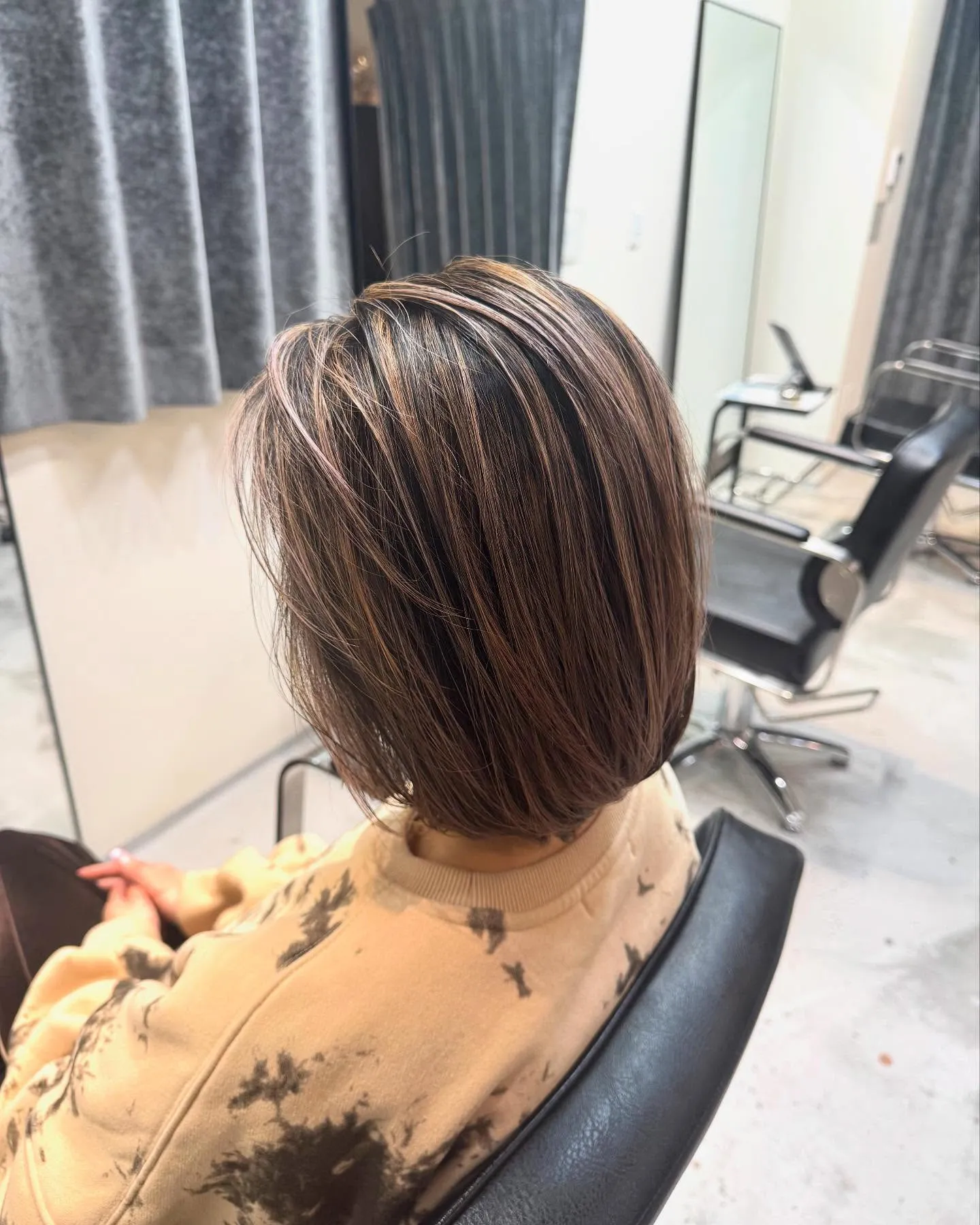 細めのたっぷりハイライト🙆🏽