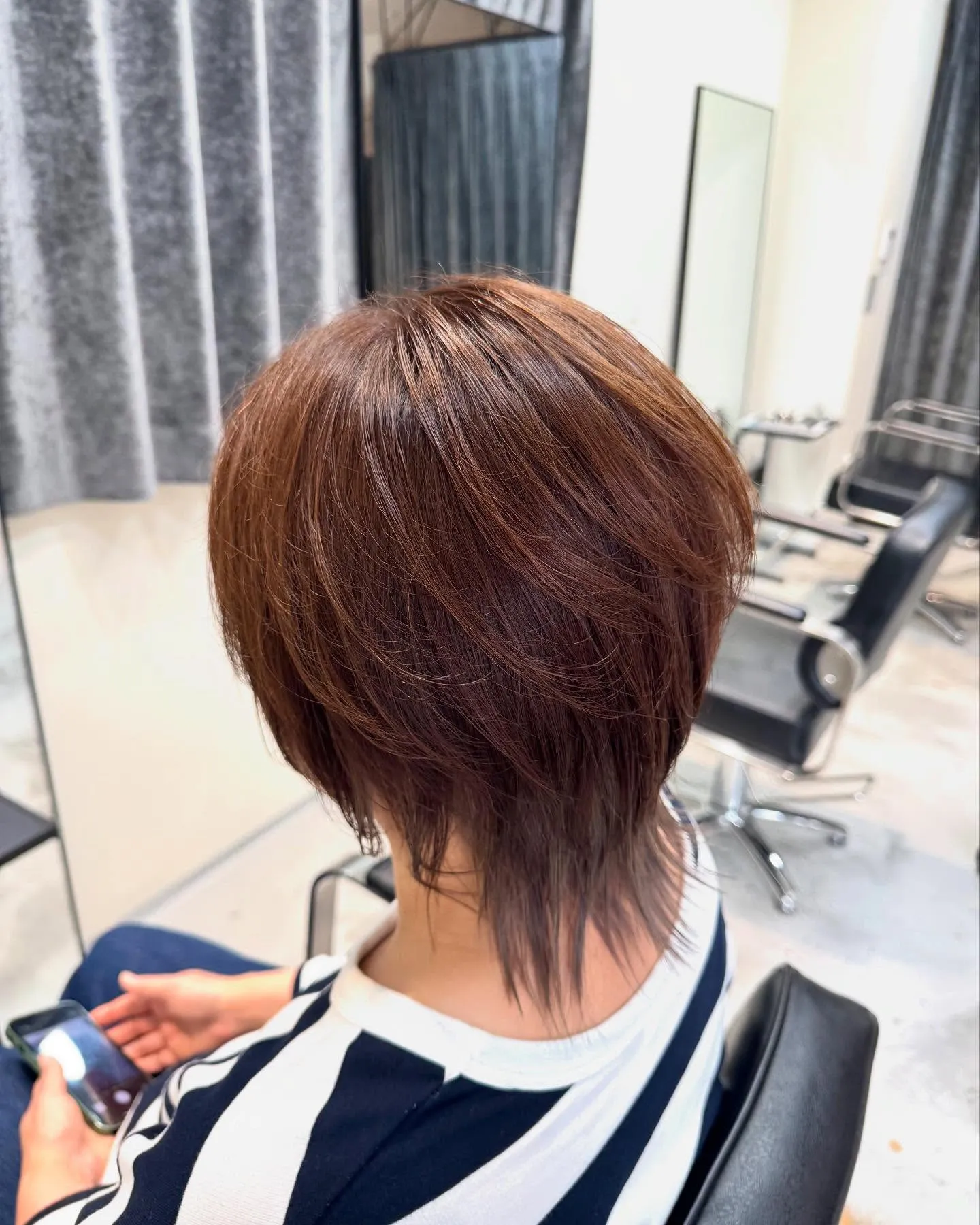 ウルフスタイルにインナーカラー🤩