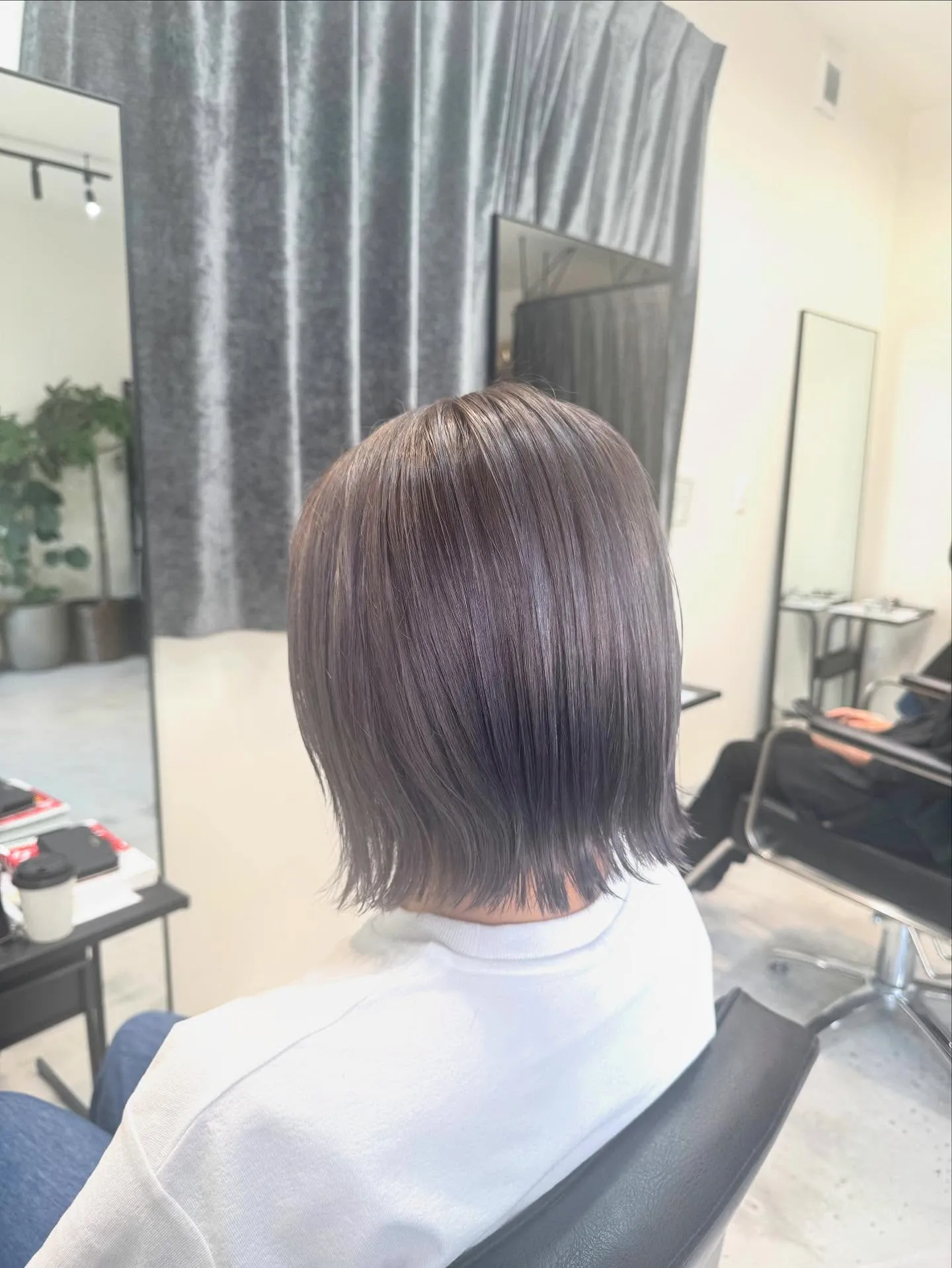 切りっぱなしとグレージュ🤩