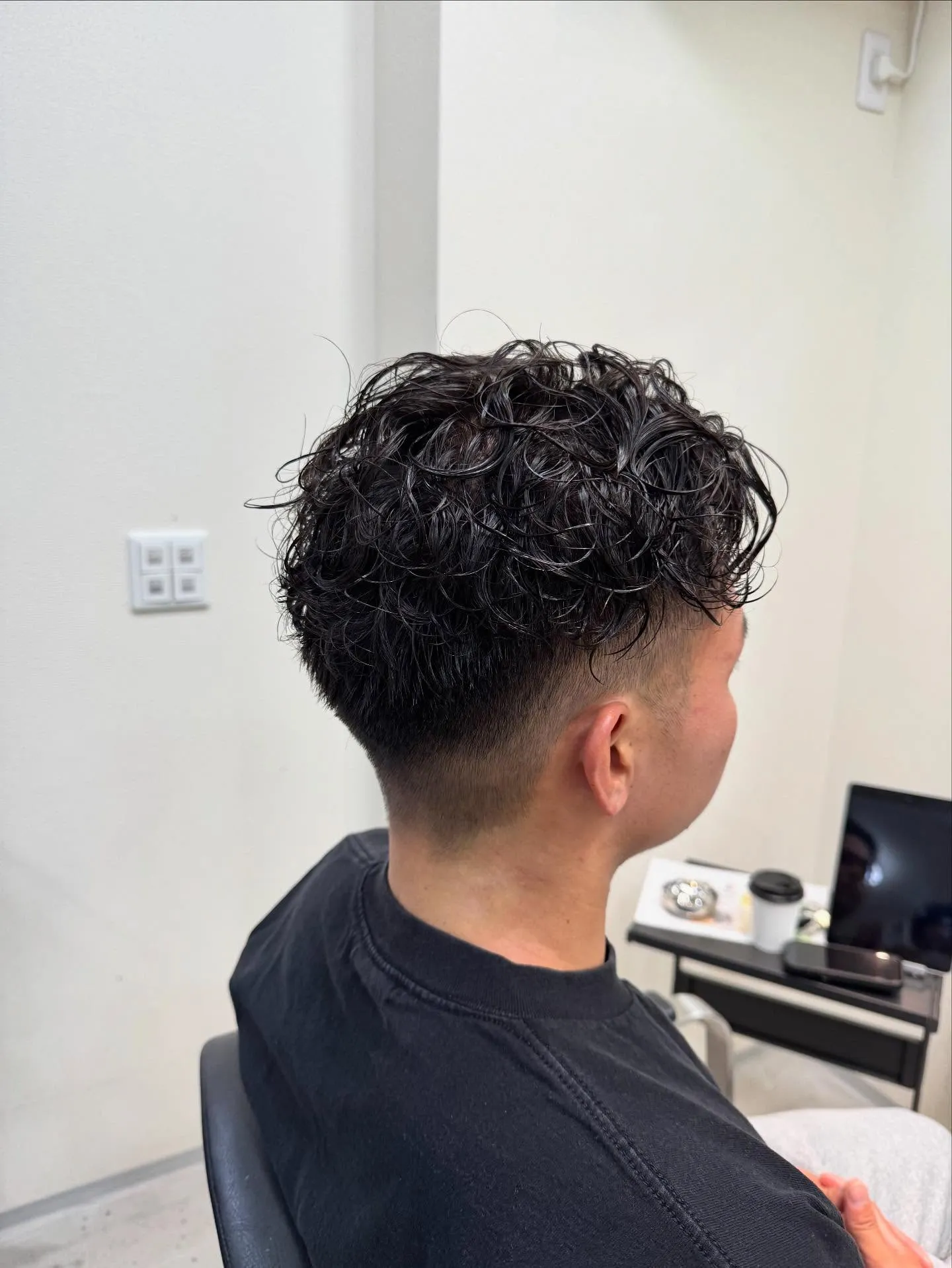 メンズフェード+パーマ