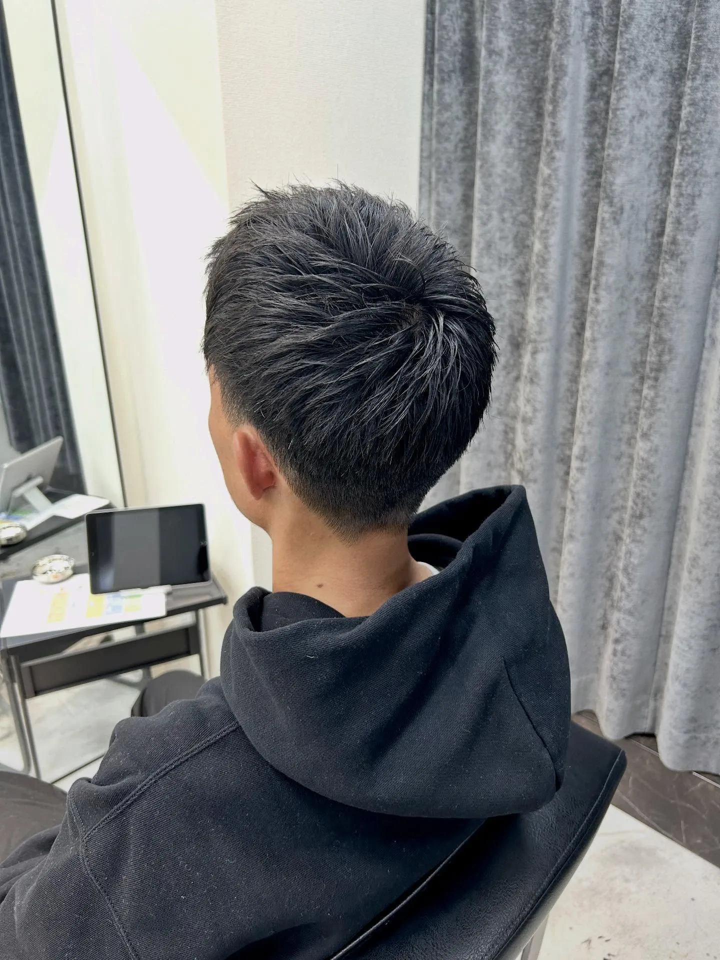 メンズ束感ショート