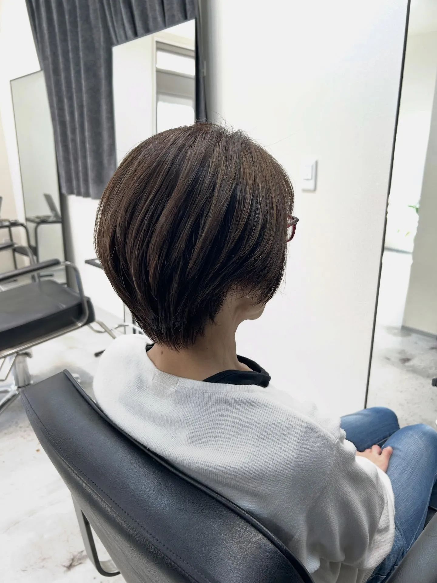 白髪ぼかしハイライト