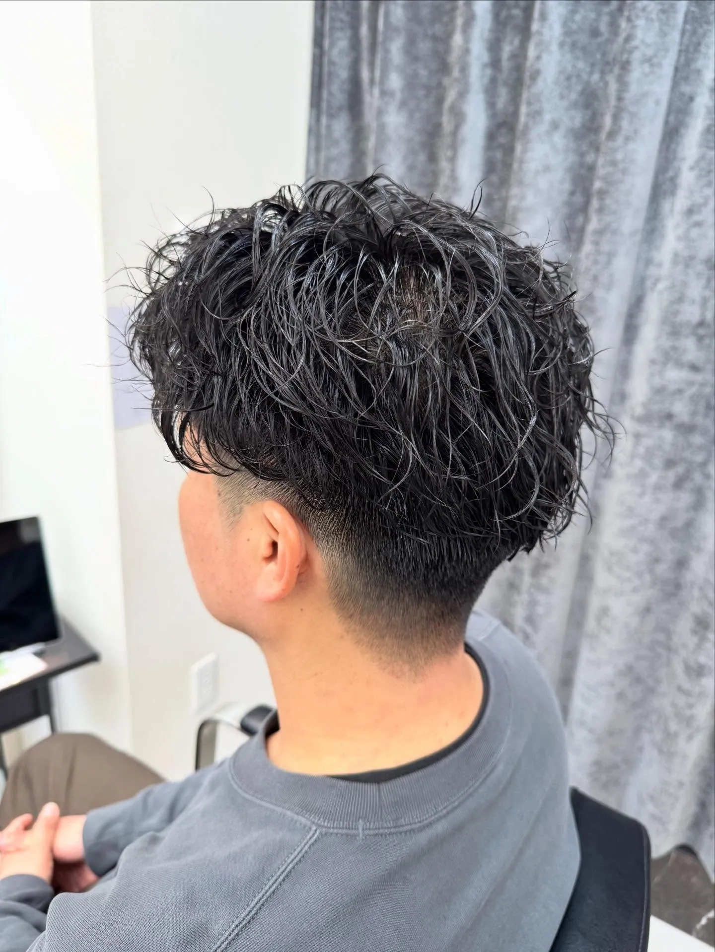 フェードとパーマ👨‍🦱