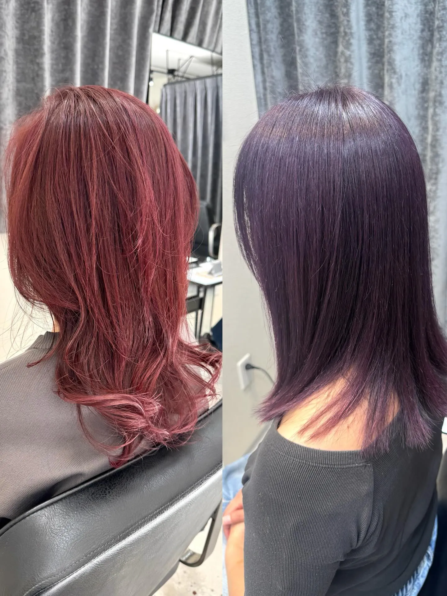 色味の濃いヘアカラー🤩