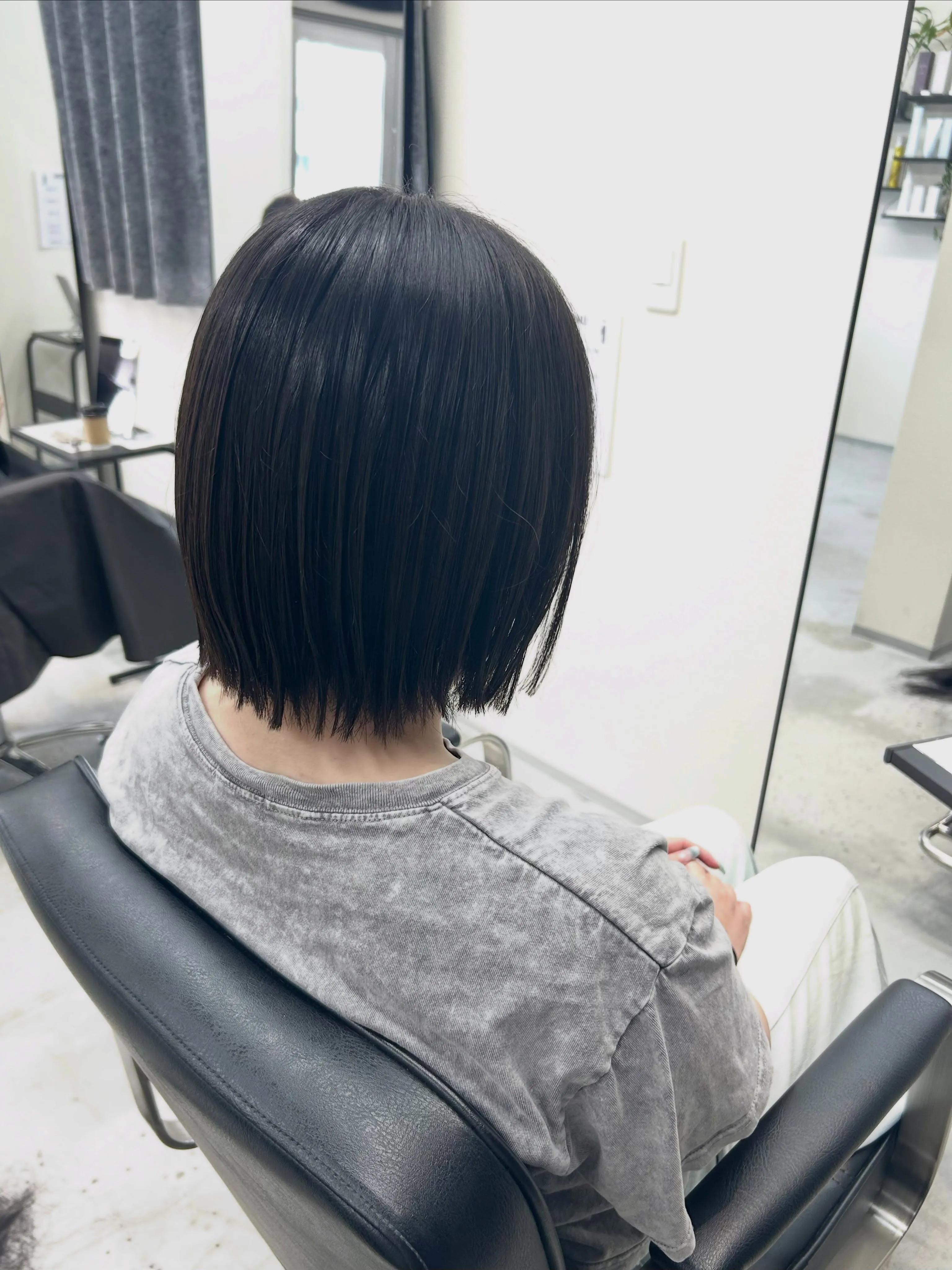 切りっぱなしボブ