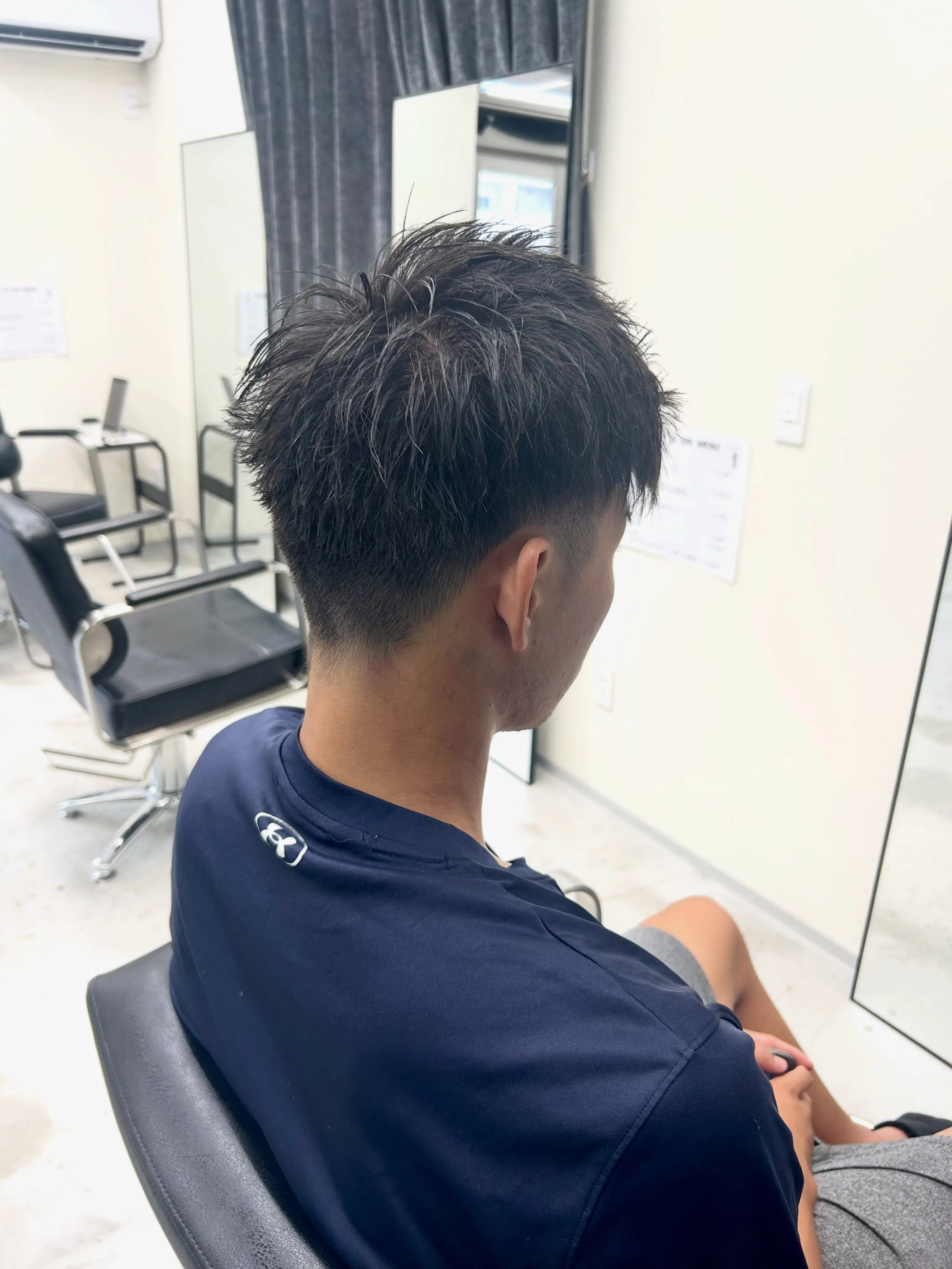 ツーブロックショート