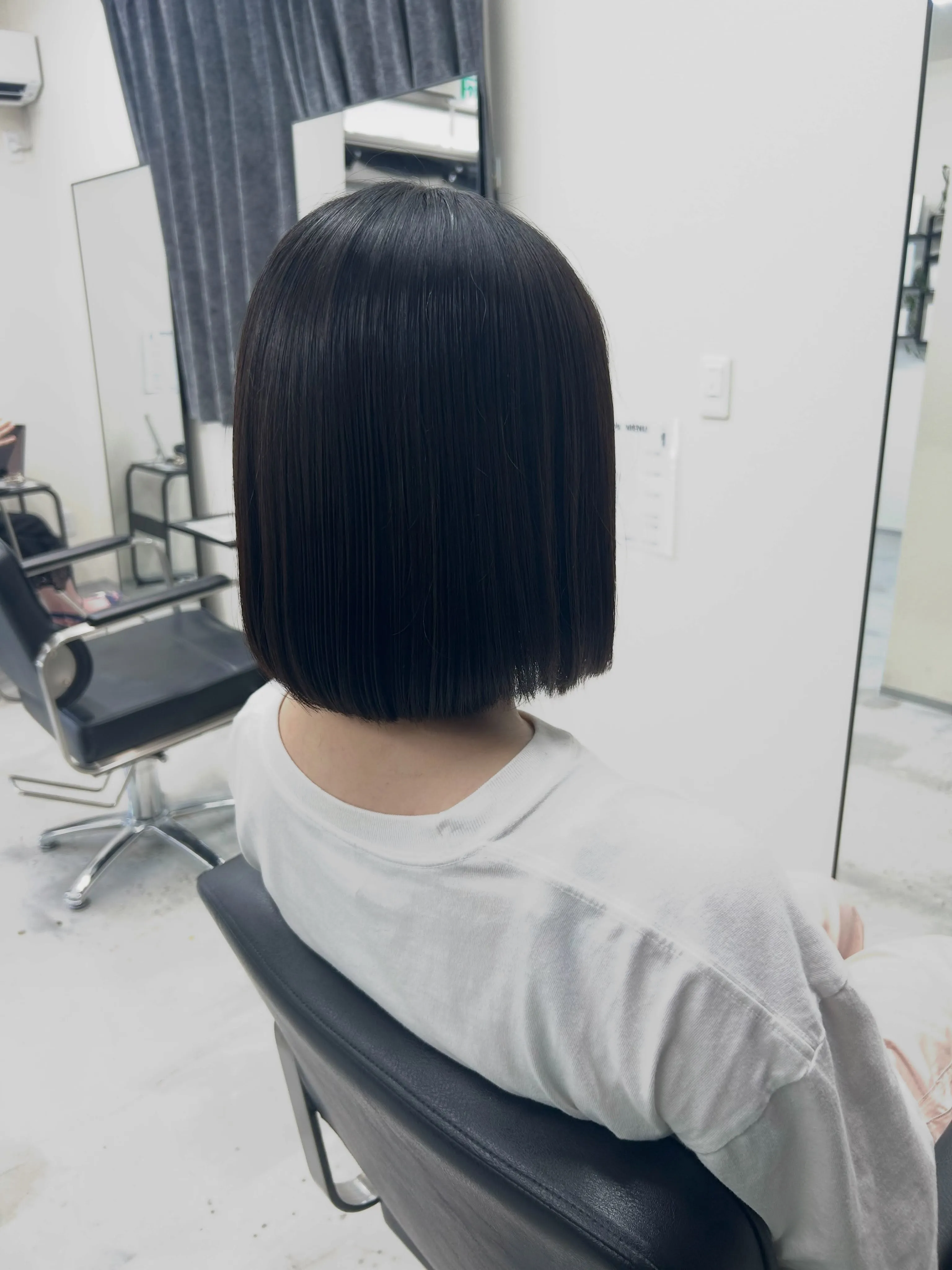 美髪ストレート×ボブ